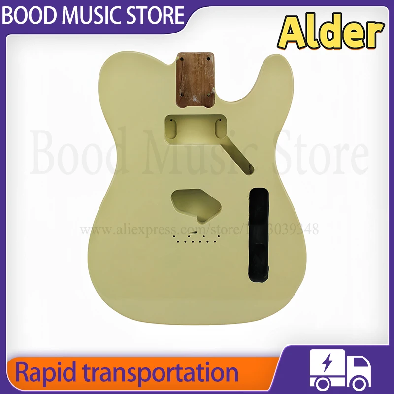 Cream Yellow TL Electric Guitar Body North American Alder Wood for Fd DIY Guitar only one