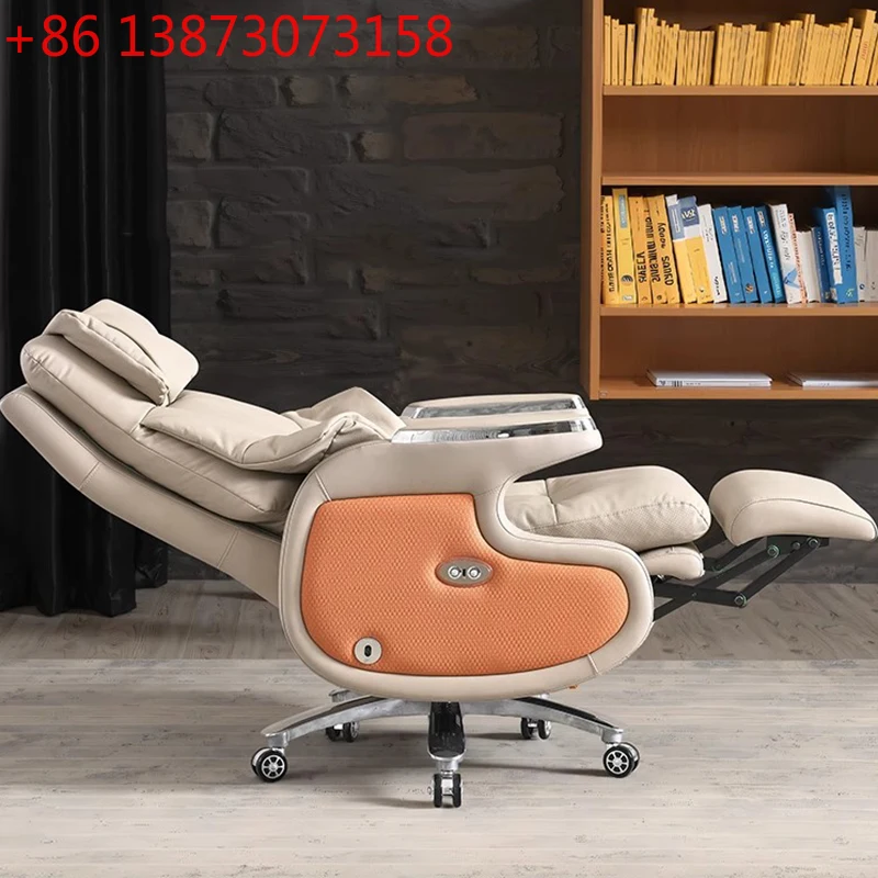 

Офисное кресло с колесиками и откидной спинкой, эргономичное, роскошное, дизайнерское, для гостиной, театральное кресло