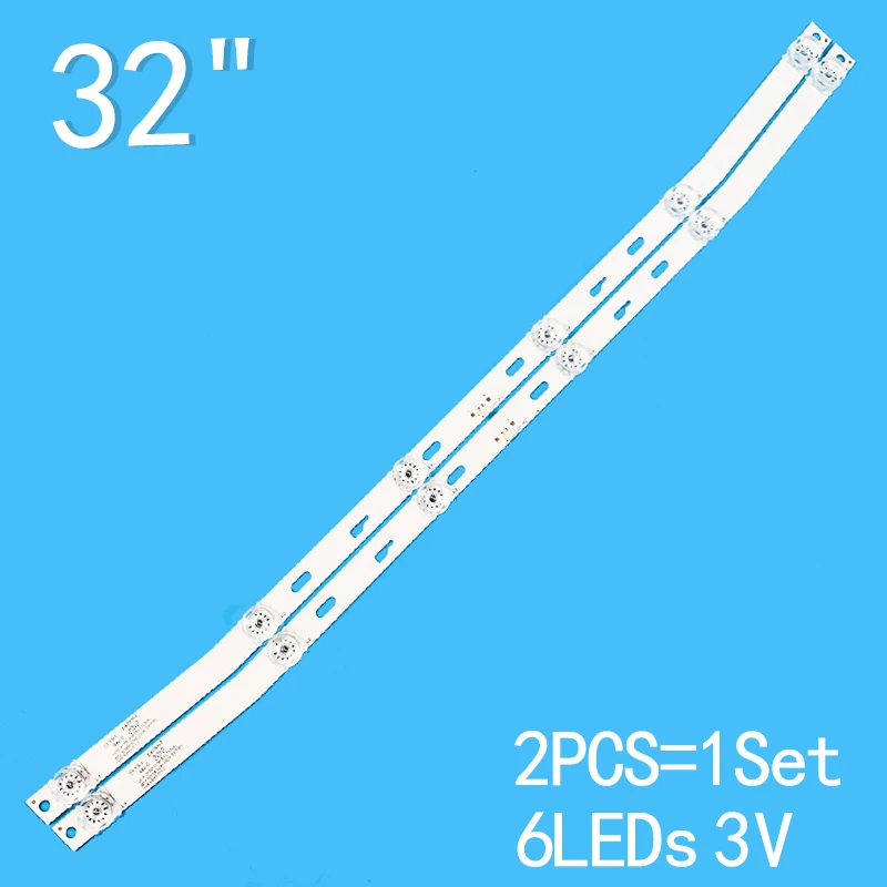 

New 2PCS/lot 560mm 6LEDs 3V For 32" TV JS-D-JP32EU-061EC(70329) R72-32D04-024E32UK/UP100