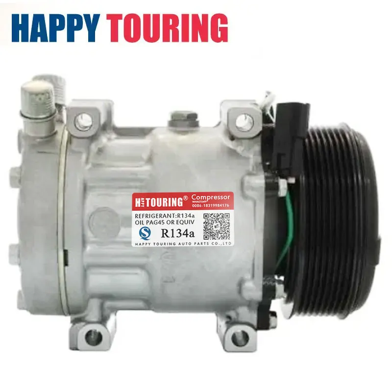 For SANDEN SD7H15 AC Compressor 24V 12V  119MM PV8 3183309234 10116769 8234 TSP0155079 3012991