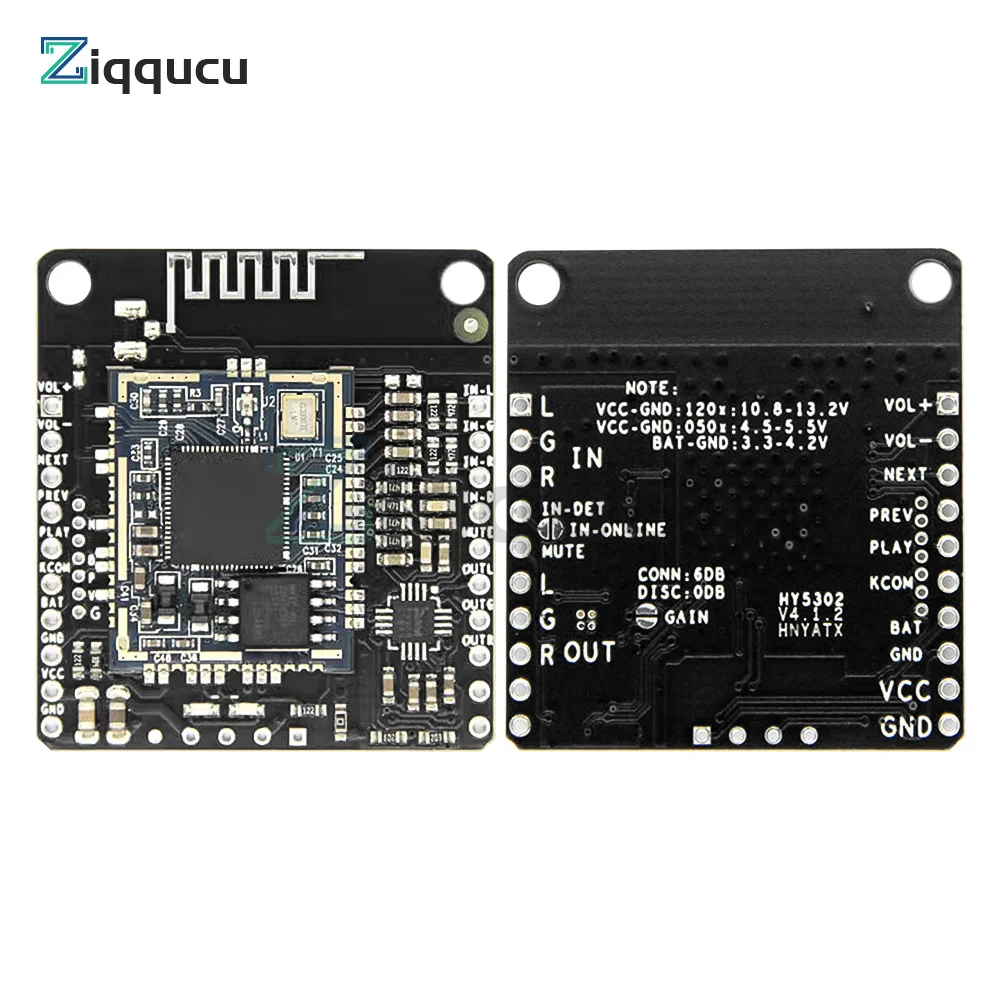 Imagem -06 - Módulo Receptor Bluetooth Qcc3031 Mudança de Nome do Aplicativo Senha eq Bluetooth 5.1 Aptxhd com Aux sem dc Bateria de Lítio