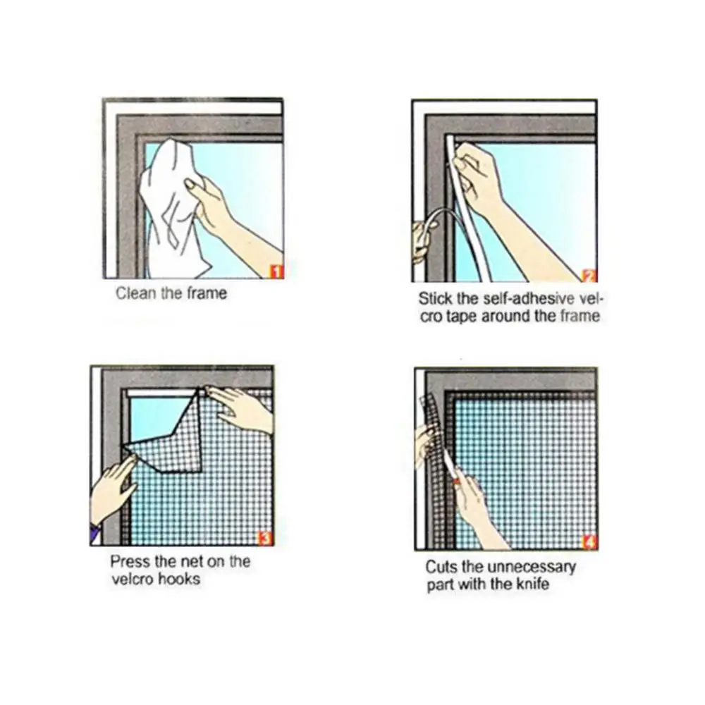 DIY Home Window Insect Mesh Net Mosquito Fly Bug Moth Netting Screen Protector