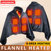 Electric Shawl Heated Robe Poncho Blanket 3 Gears Heating Coral Velvet Shawl Wearable Household Wearable Heated Throw Blanket