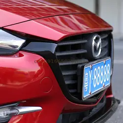 Car Accessories For Mazda 3 Axela 2017 2018 2019 High quality ABS Front Grille Around Trim Racing Grills Trim Car styling