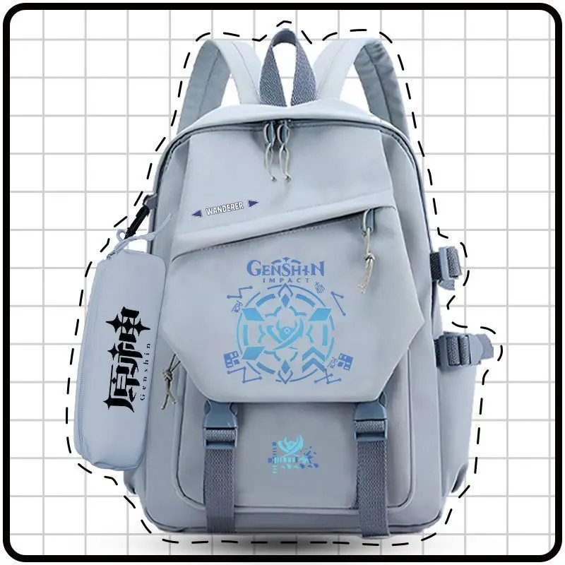 

Genshin Impact Collaboration Merchandise Cartoon Backpack For Elementary And Middle School Boys, Large Capacity 2024 New ANI