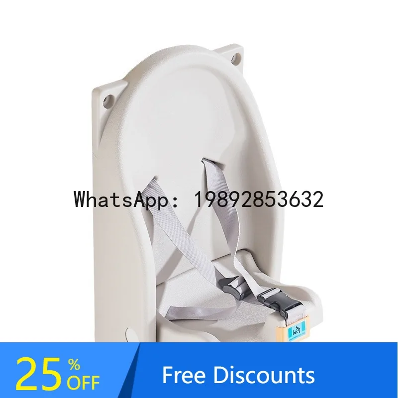 طاولة رضاعة متعددة الوظائف لغرفة الأم والطفل، طاولة تغيير حفاضات الحمام الثالث، مقعد أمان مثبت على الحائط، قابلة للطي #1