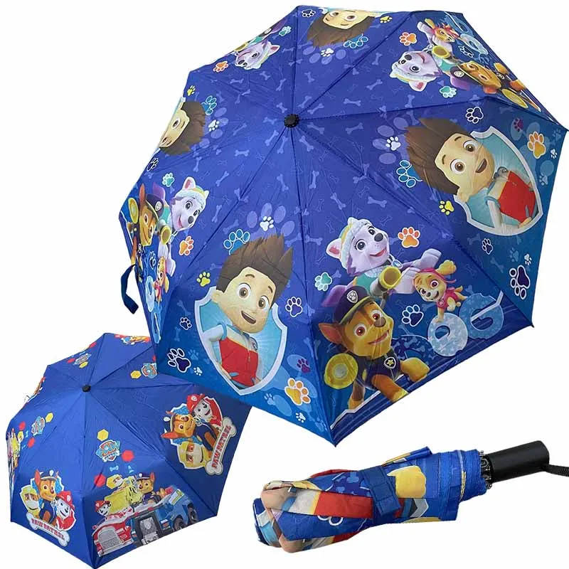 

Зонт «Щенячий патруль», автоматический ручной складной зонт, детский ветрозащитный солнечный зонт в стиле аниме, студенческий зонтик, подарки