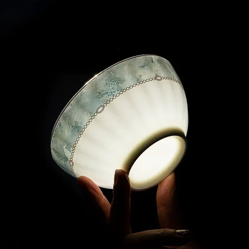 High End Bone China Tableware Set  Dishes and Plates Household Dinnerware Housewarming Wedding Gift