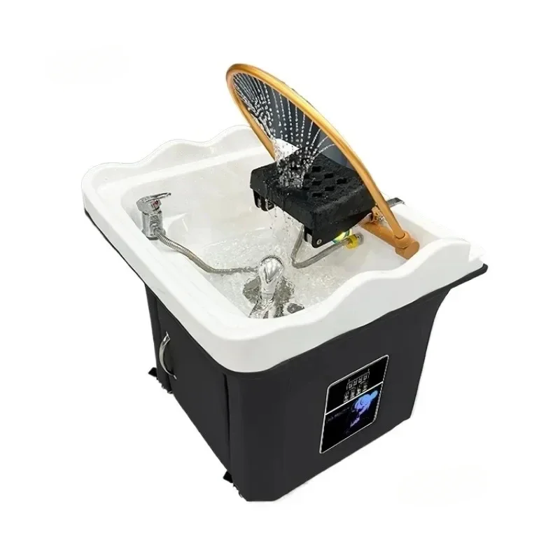 

Portable Movable Shampo Chair Station Comfortable Water Circulation Head Spa Hair Wash Shampouineuse Bed Salon Furniture