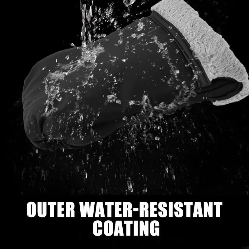 Cold Weather Strollers Handle Protectors Water Resistant Windproof Quick Fastening System Cosy Fleece Inner Layer A2UB
