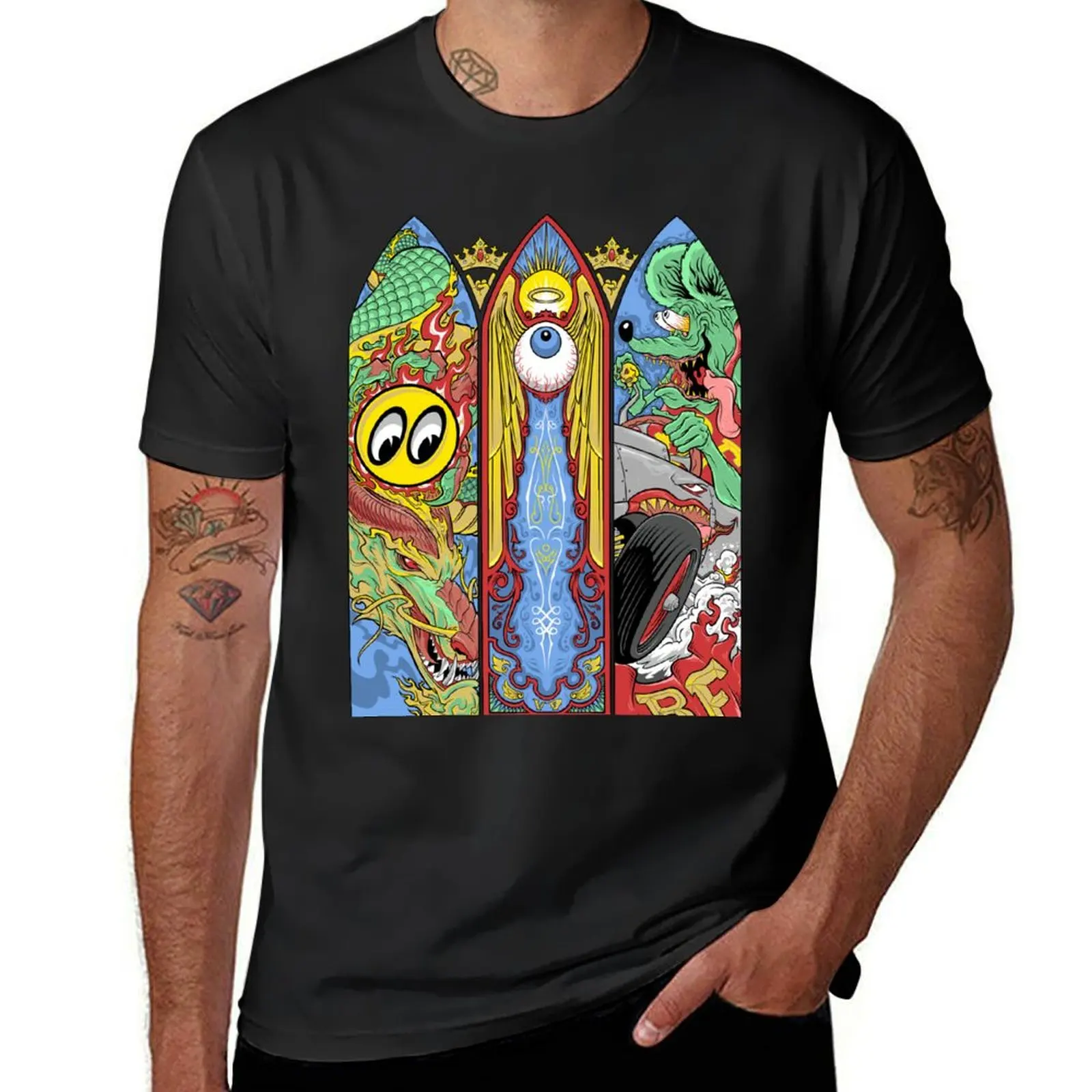 Mooneyes vondutch ratfink T-Shirt sweat graphics tops new edition mens t shirt graphic