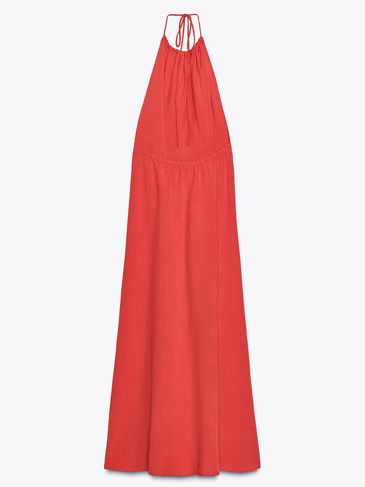 Nouveauté d'été Sexy Svel suspendu Neline Dr Ele Bal robe taille haute longue Dr pour Banquet