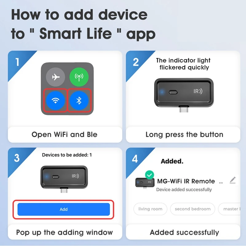 Tuya Wifi Universal IR รีโมทคอนโทรล 2.4 Ghz Multi - Function รีโมทคอนโทรลสําหรับเครื่องปรับอากาศพัดลม Smart Life