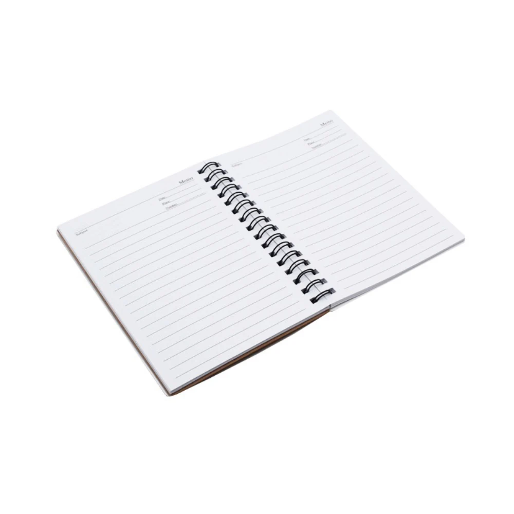 5pcs Pack Blank Diary Notebook Sublimation Spiral Notebook With Memo Pad