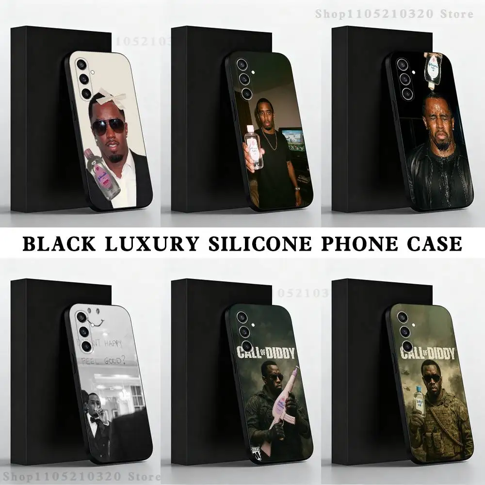 

P.D-Diddy B-Baby baby oil Phone Case For Samsung S25,S24,S21,S22,S23,S30,Ultra,S20,Plus,Fe,Lite,Note,10 Black Soft Shell