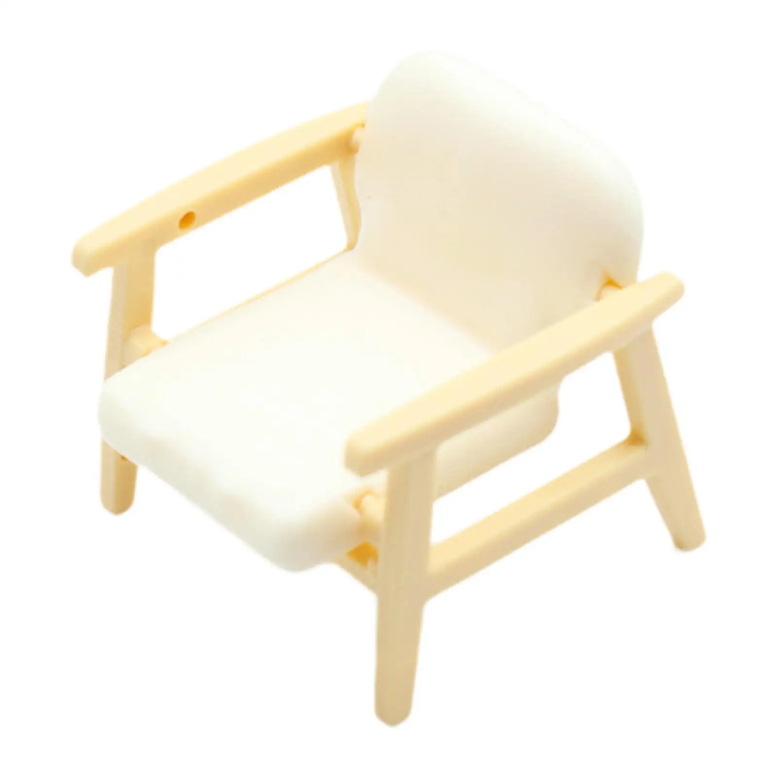 4x 1/12 Forniture per scenari di sedie per case delle bambole Simulazione di mobili mini modello