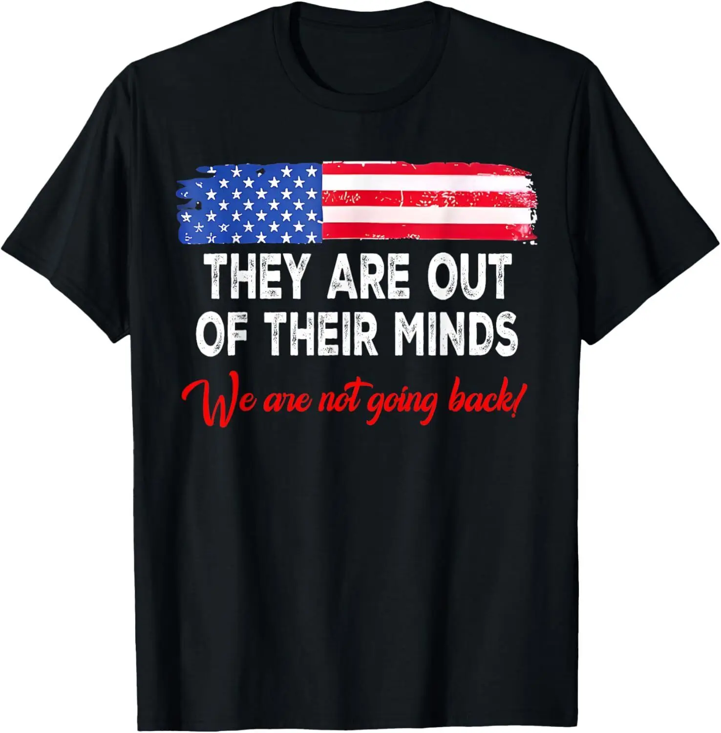 They Are Out Of Their Minds We're Not Going Back Harris 2024 T-Shirt