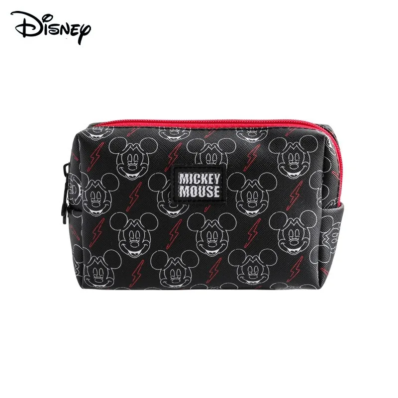 Disney Mickey Mouse borsa trucco Storage Bag Cartoon impermeabile portatile bambini moda cerniera borsa Anime carino articoli da toeletta Pouch