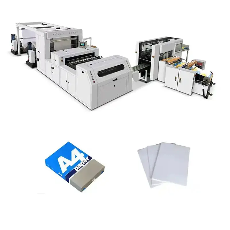 

Automatic A4 Copy Paper Production Line Paper Sheet Cutting Machine with Ream Wrapping Low Price A4 Cutting Packing Machine