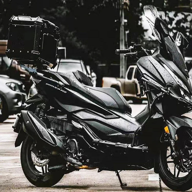 Factory Hot Selling 65L Black F2-MOTO Motorcycle Trunk Aluminum Tail Boxes Top Case Motorcycles