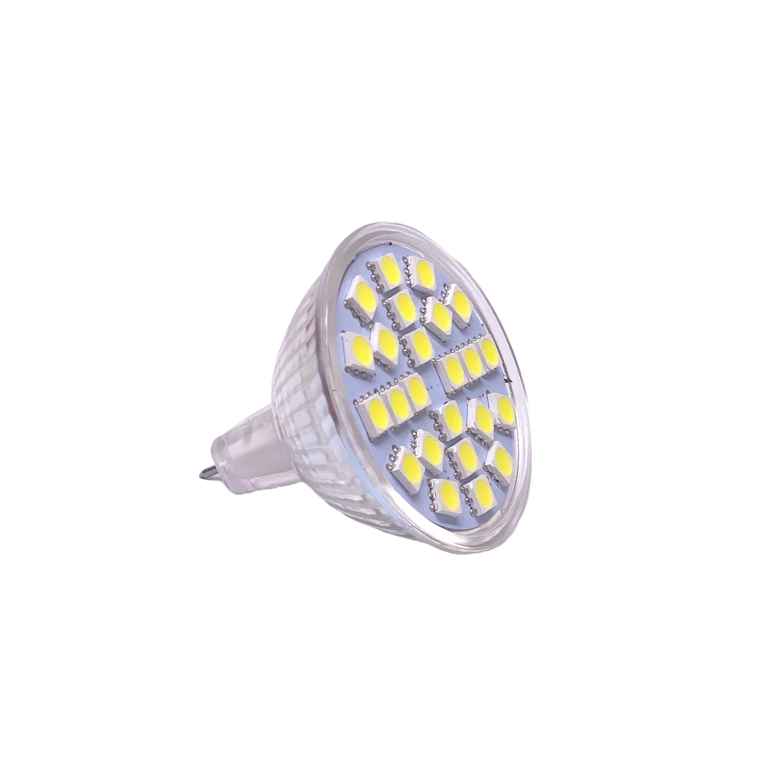 Imagem -06 - Super Brilhante Led Spotlight Lâmpada Mini Mr16 Lâmpadas de Halogéneo Branco Substituir 50w Smd 5w dc 12v 24leds 10 Pcs por Lote