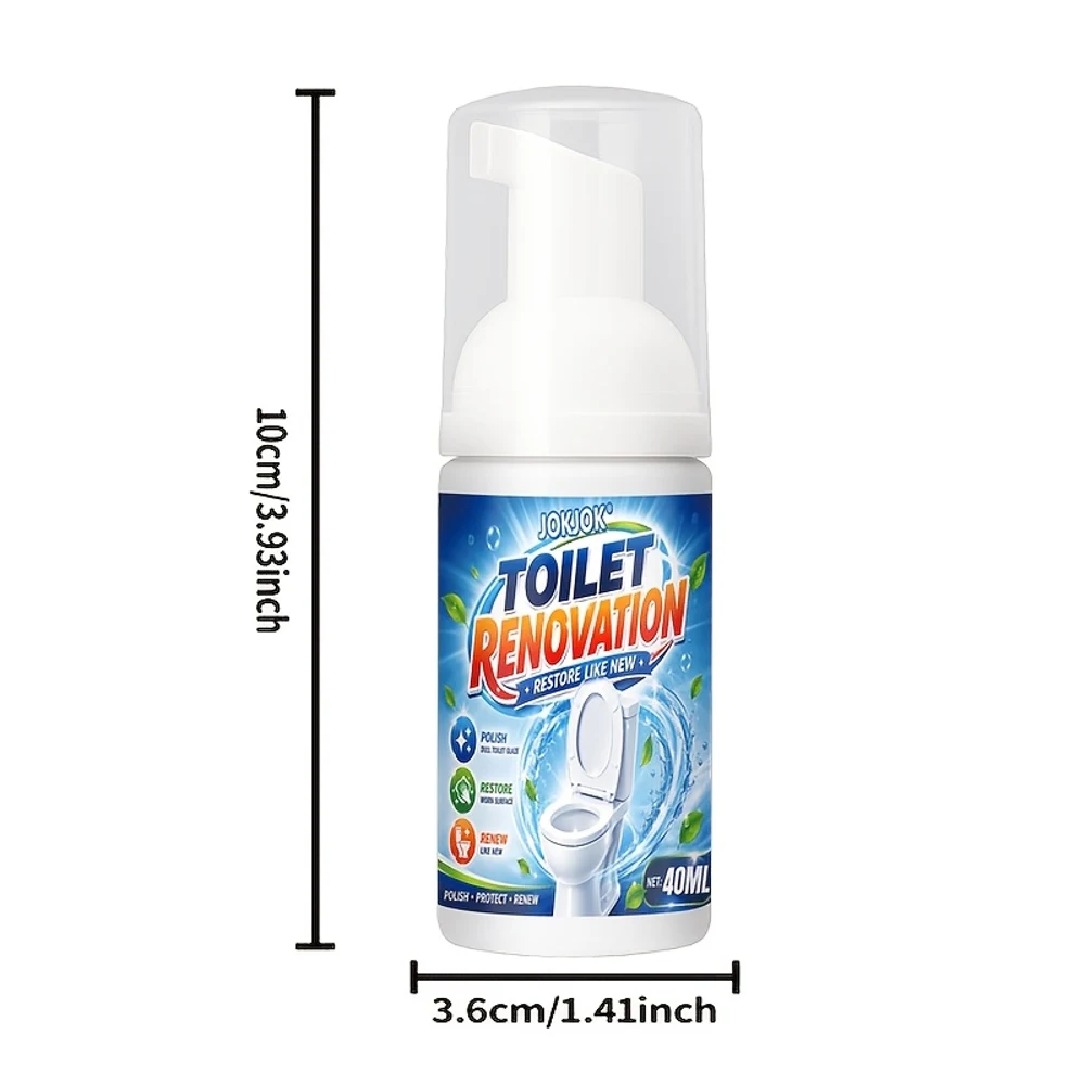 Green Foam Toilet Renovation Cleaner Spray, Upgraded Deep Cleaning Formula, Quickly Break Down Urinary Scale And Stubborn Dirt,