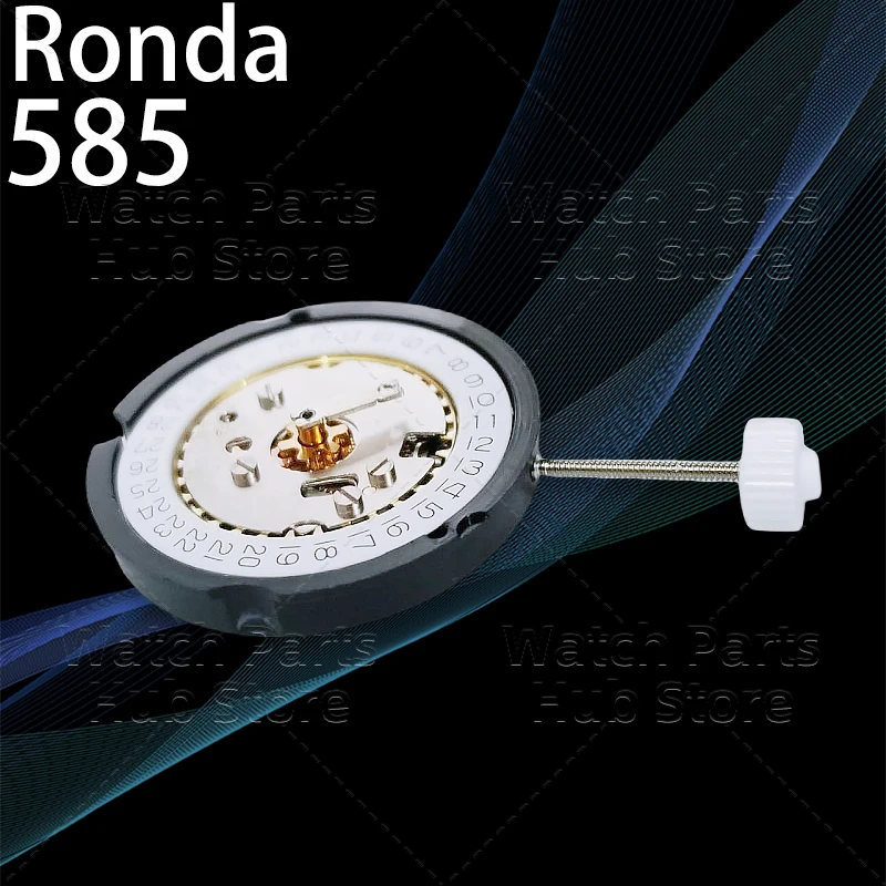 حركة كوارتز روندا 585 قطر 20 ملم 3 عقارب تاريخ رقم. 362 حركة ساعة البطارية ملحق سويسري لاستبدال الإصلاح
