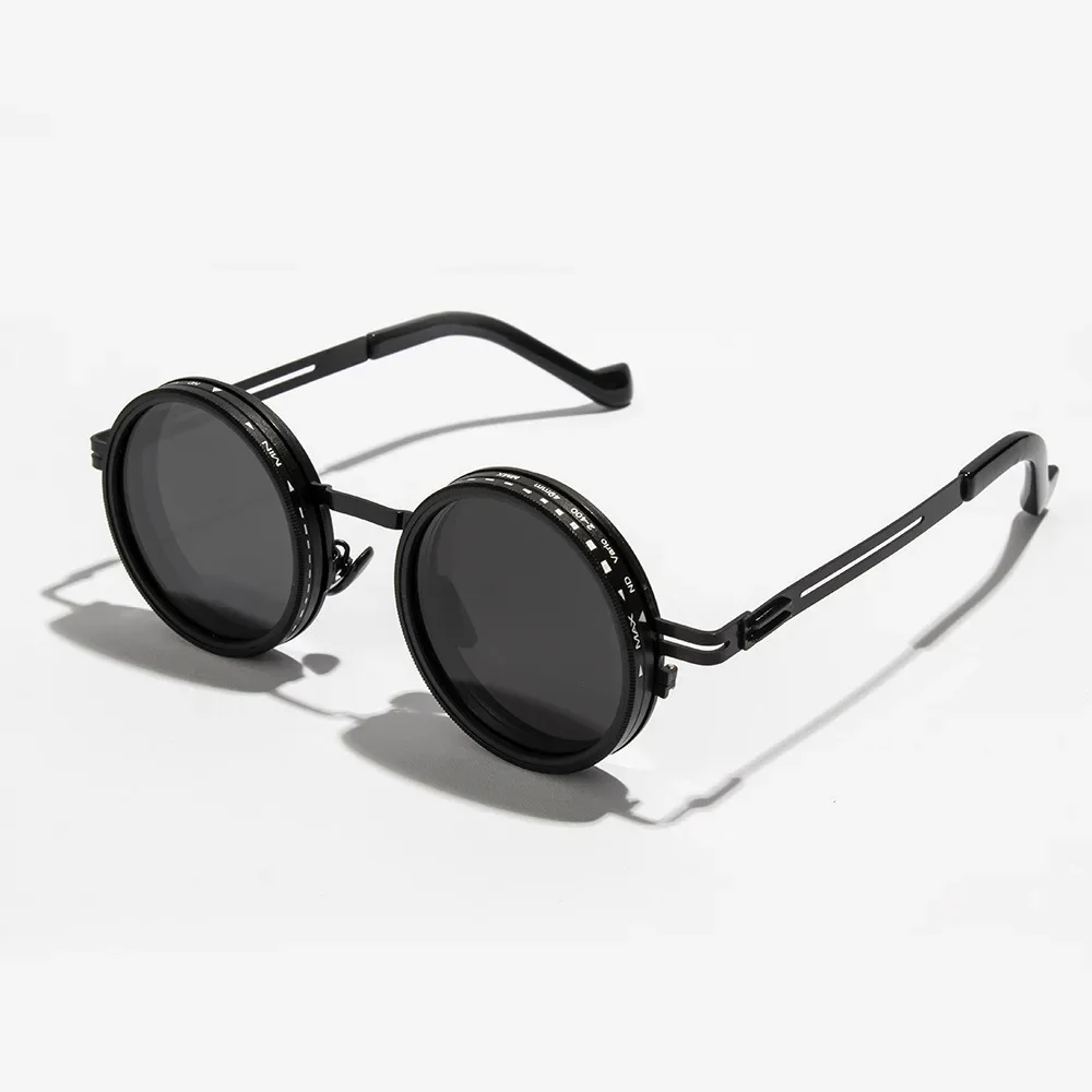 KLASSNUM Neue ND2-400 Einstellbare Dimmbrille 9-stufige UV400 Angeln Sonnenbrille Mit Glasse Fall ND Filter Sonnenbrille Fahren 3