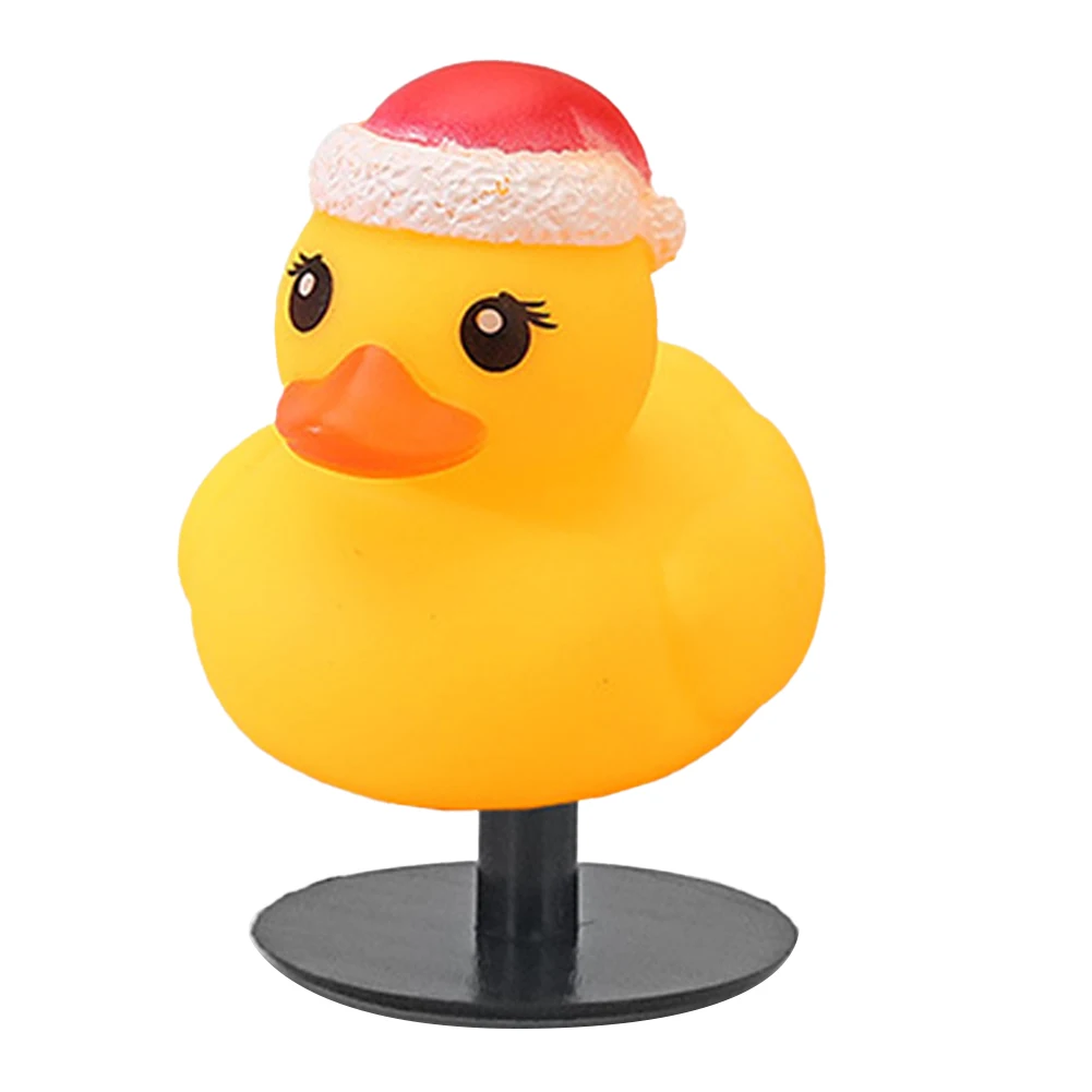 Novelty Rubber Duck Toys Cute Holiday Rubber Ducks Rubber Duck Toys Ducks with Duck Cap Holders for Holiday Party Home Car Decor