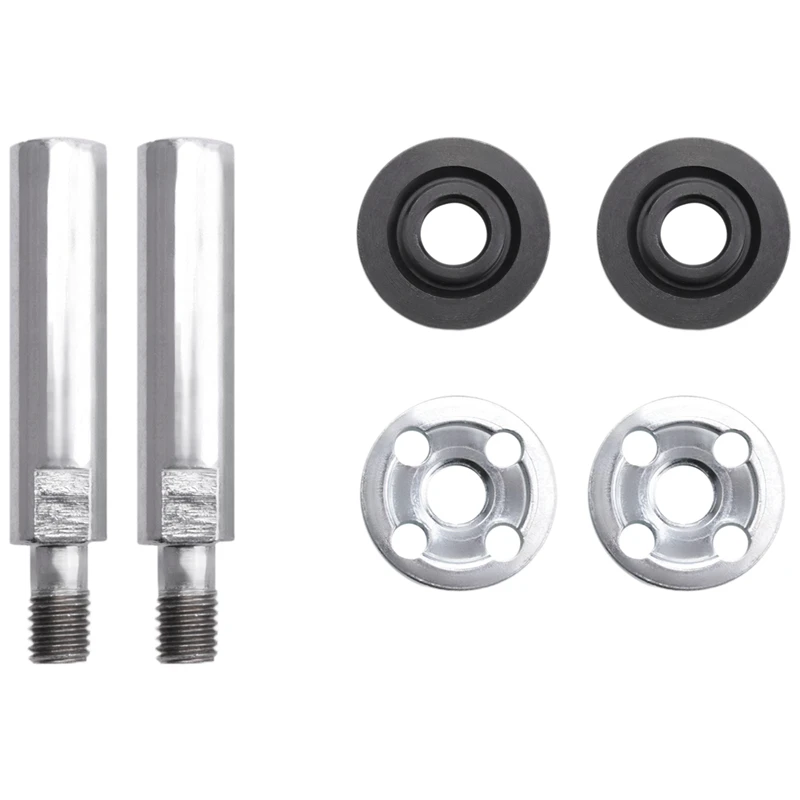 

Angle Grinder Extension Connecting Rod,M10 Thread Rotary Polisher Extension Shaft With 4Pcs Flange Lock Nut