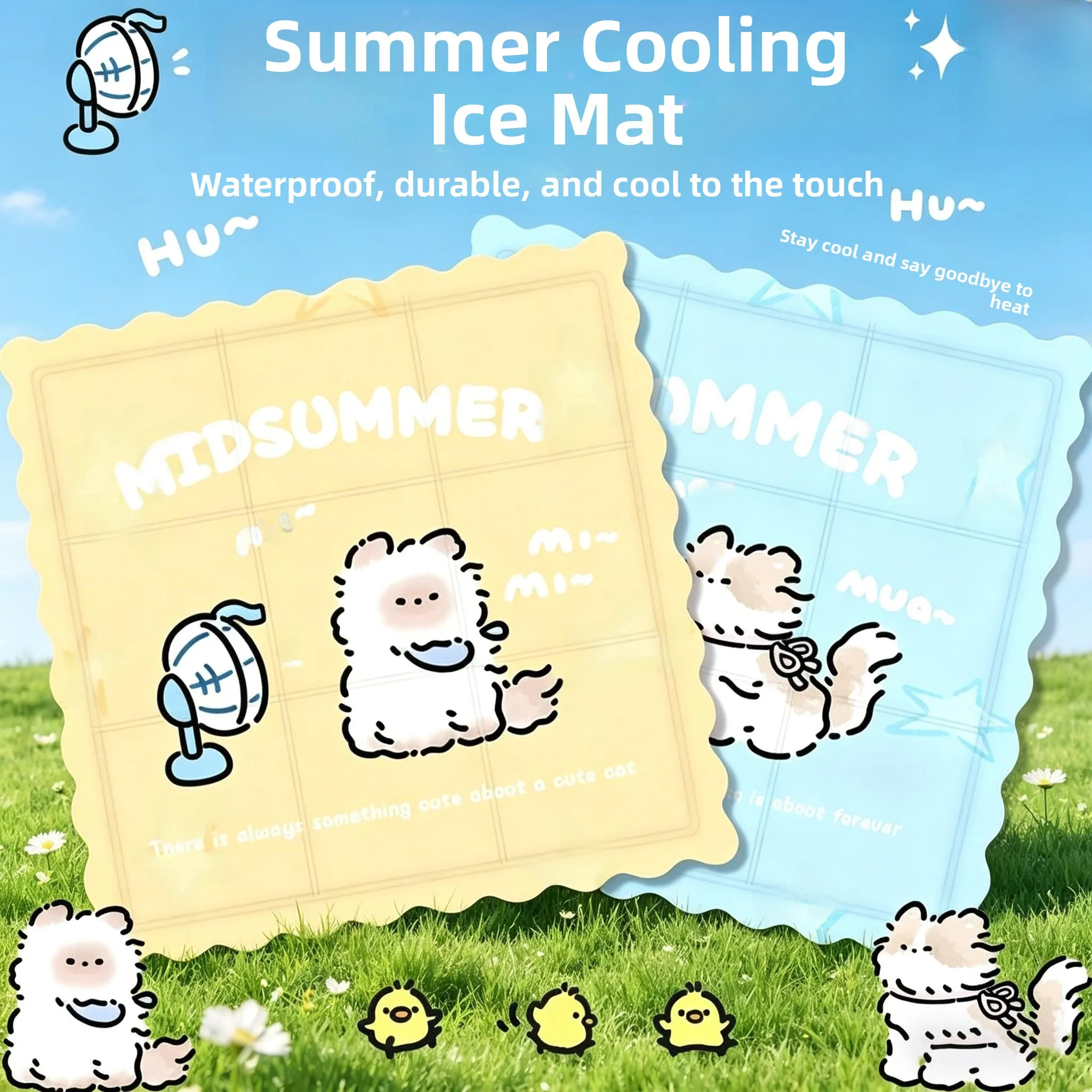 cool-ice-pad-cushion-for-office-and-car-summer-no-water-filled-cartoon-design-breathable-and-comfortable-mat