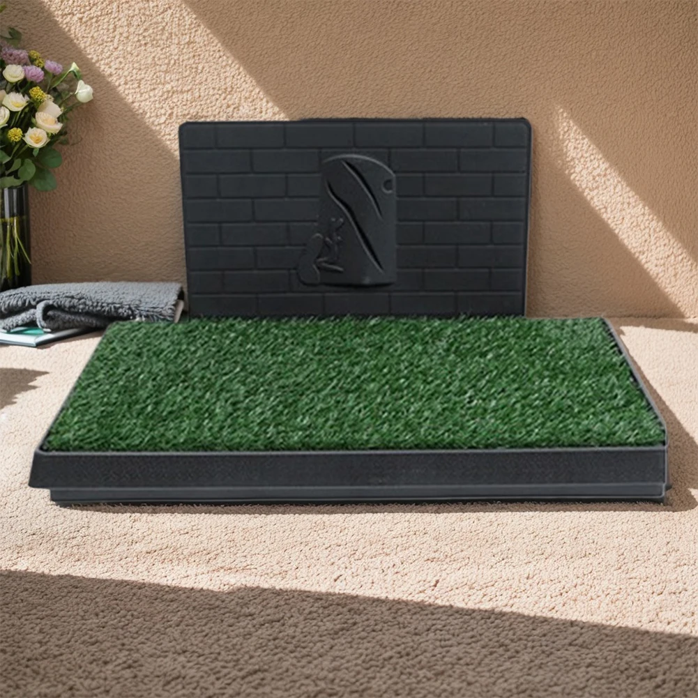 

Training Pads with Pee Baffle Reusable Artificial Grass Training Pads Portable Dog Litter Box Ideal for Small and Medium Dogs