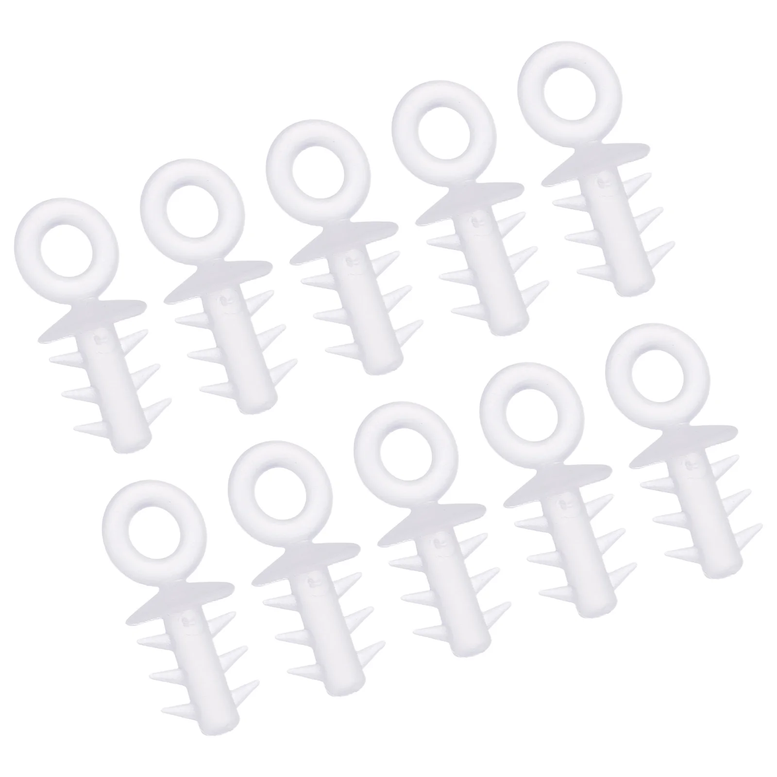 

200 Pcs Foam Ball Caps 1 8x0 8CM Plastic Pendant Ends for DIY Hanging Balls Tree Decor Accessories Creative Balls Holders