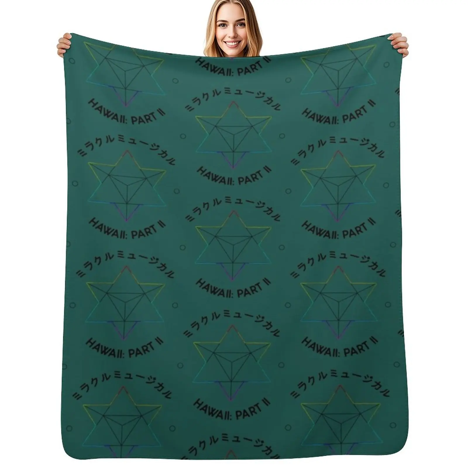 

HAWAII PART II Rainbow Prisms Throw Blanket Durable Warm Blanket for Daily Home Use
