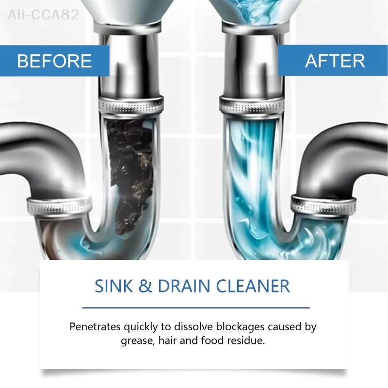 

SHIDWJ Powerful Kitchen Pipe Dredging Agent Dredge Deodorant Toilet Sink Drain Cleaner Sewer Fast Cleaning Tools