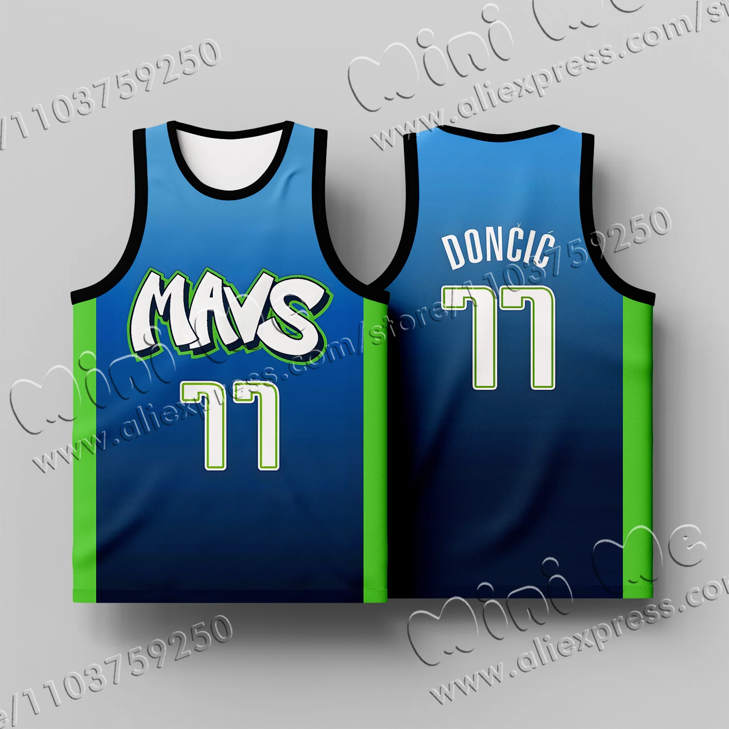 Summer New Hot Sale Doncic Sleeveless Jersey Dallas Men\'s Irving Breathable Kid sanrio Kuromi Quality Children\'s Unisex Top