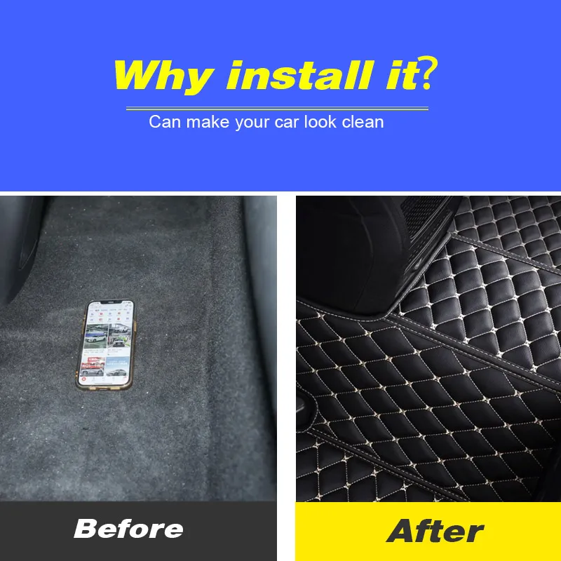 

Vtear Car Floor Mats Protect Cover PU Foot Pads Interior Styling Anti Dirty Carpet Decoration Accessories For Chery Tiggo 9 2025