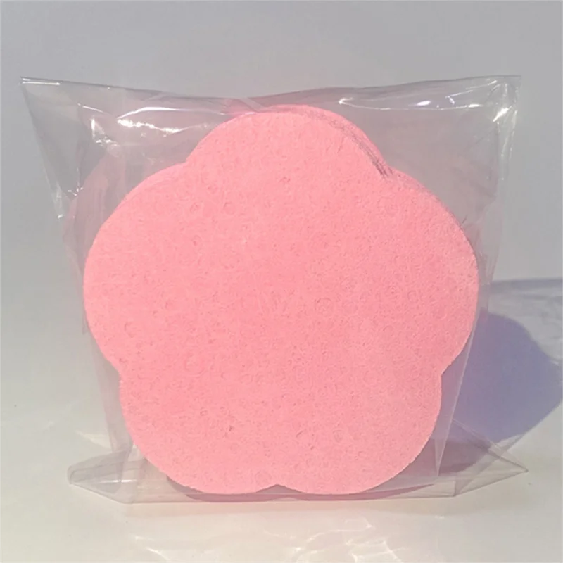 5/10/20/50 Uds. Esponja de lavado de cara comprimida con forma de flor, esponja de lavado de cara, esponja facial espumosa, esponja cosmética para limpieza facial