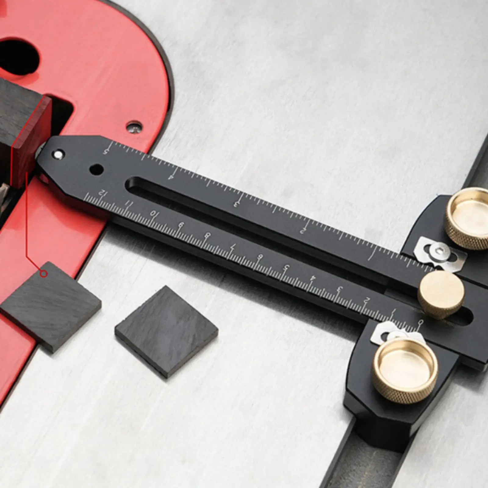 Table Saw Alignment Tool Precision Adjustment Saw Blades Alignment Jig Adjustable Thin Strip Jig for Woodworkers, Carpenters,