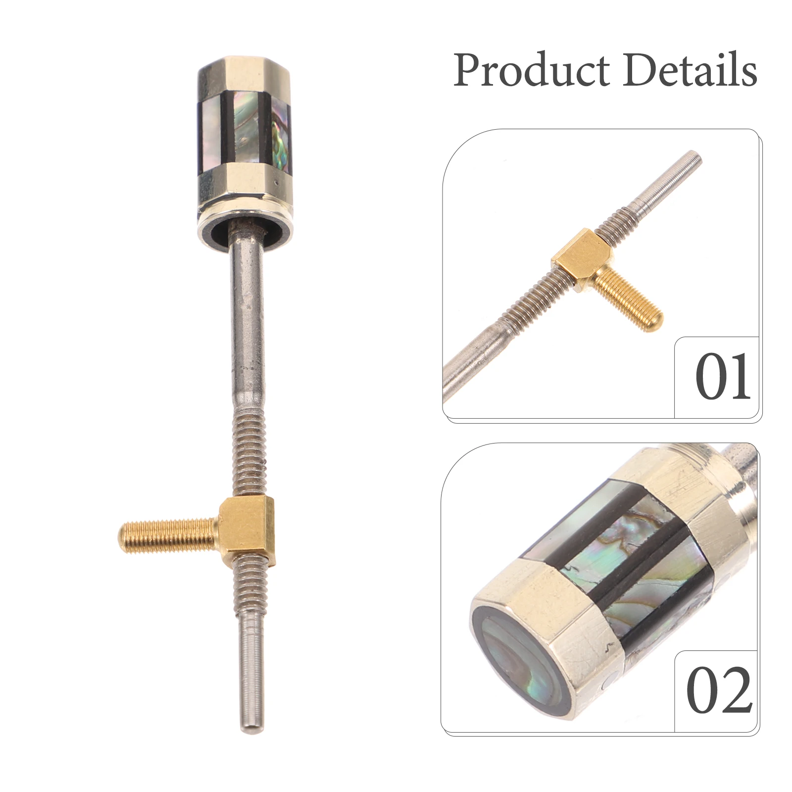 

Violin Bow Accessories Repair Kit Wall-mounted Cello Grip Viola Rod Musical Frog Metal Parts Man
