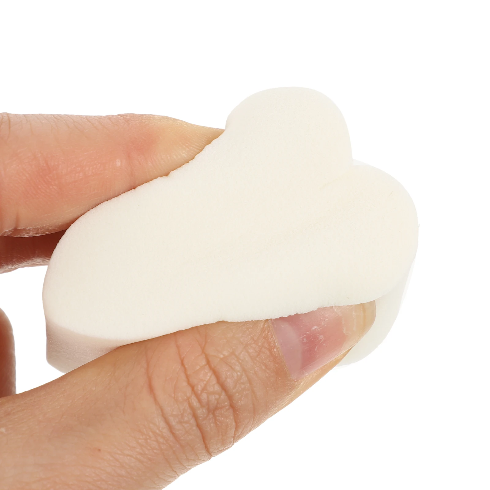 ฟองน้ำแต่งหน้ารูปหัวใจ 4 ชิ้น ฟองน้ำแบบใช้ซ้ำได้ สำหรับลงรองพื้น อุปกรณ์เสริมความงาม ใช้ได้สองแบบ สำหรับใบหน้า ใช้ได้ทั้งแบบเปียกและแบบแห้ง