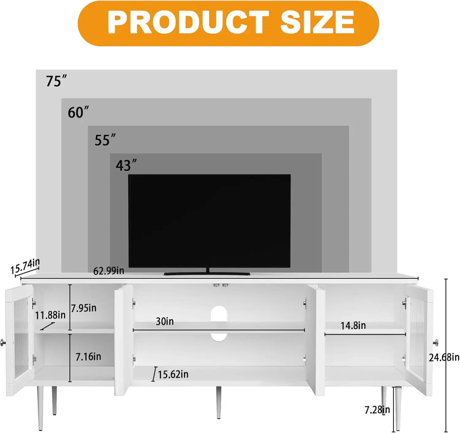 TV Stand for TVs up to 75