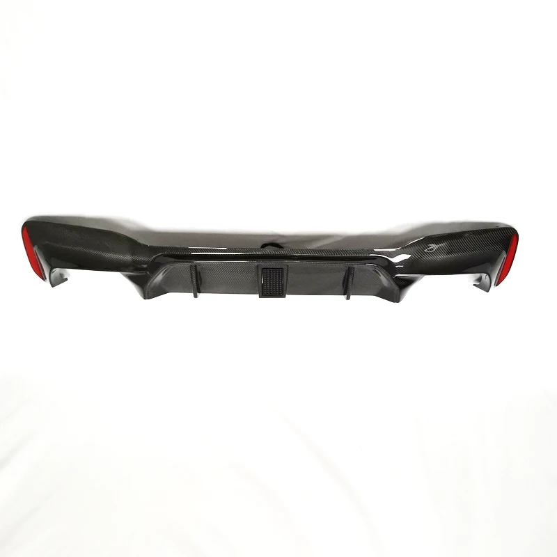 

RELI RELI G30 G38 Upgrade M5 Carbon Fiber with Lamp Rear Lip Bumper Spoiler Diffuser for 2017-2021 BMW 5 Series