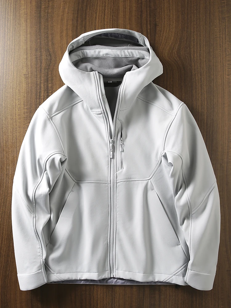 

Мужская демисезонная куртка-софтшелл с флисовой подкладкой, ветрозащитная, водонепроницаемая, дышащая, для активного отдыха
