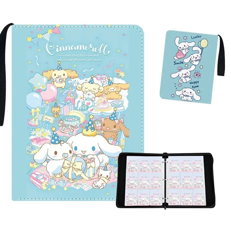 400/900 個サンリオカードアルバムブックフォルダー 4/9 カードスロットコレクションジッパーダブルポケットジッパーカードバインダーホルダーおもちゃギフト