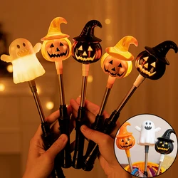 Funny Spring LED Magic Wand Toys Children's Luminous Pumpkin Lanterns Decorated Boys Girls Halloween Pumpkin Hand Stick Toys