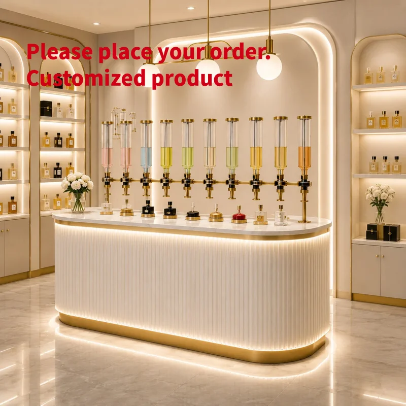 custom.Fragrance Store Design and Interior Fit Out Solution with Custom Perfume Display Furniture Retail Shop