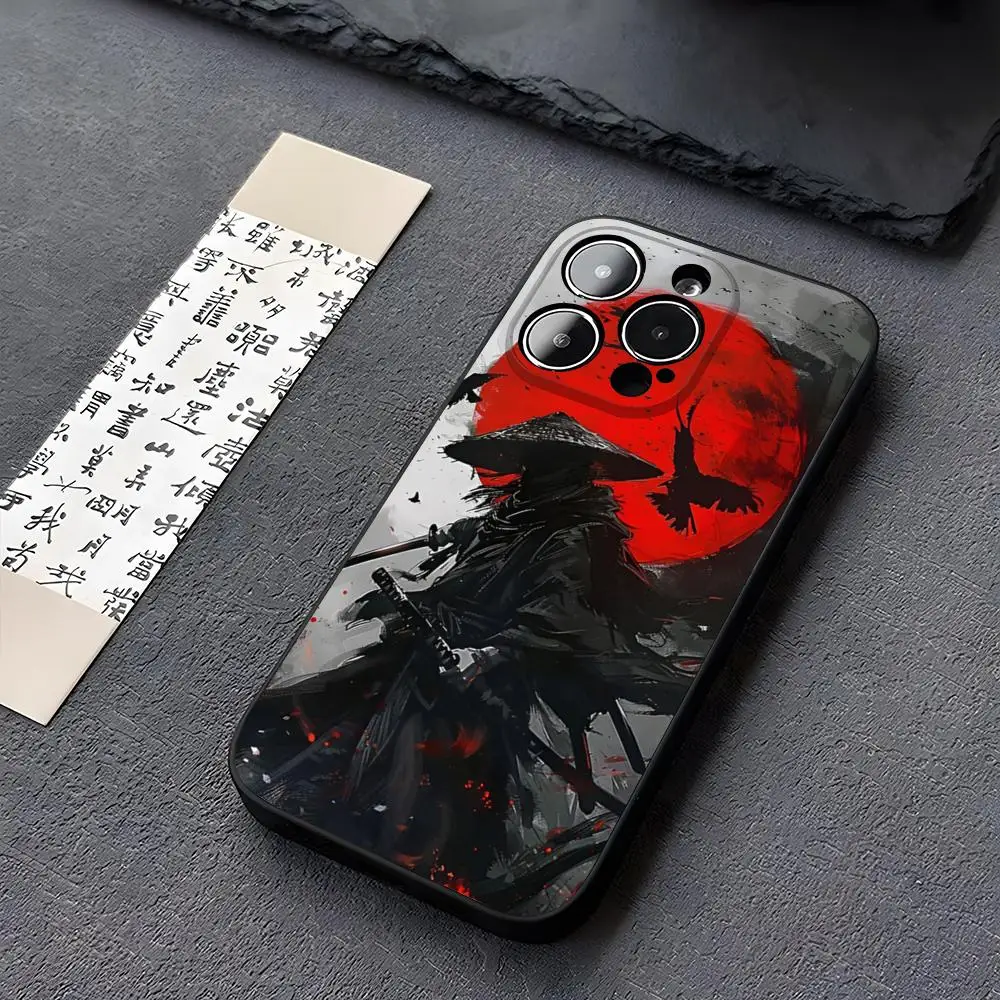 Japanese Bushido Samurai Phone Case Funda for iphone 13 16 11 15ProMax 14 12 Pro Xs Max Mini Xr X 7 8 6 6s Plus Covers