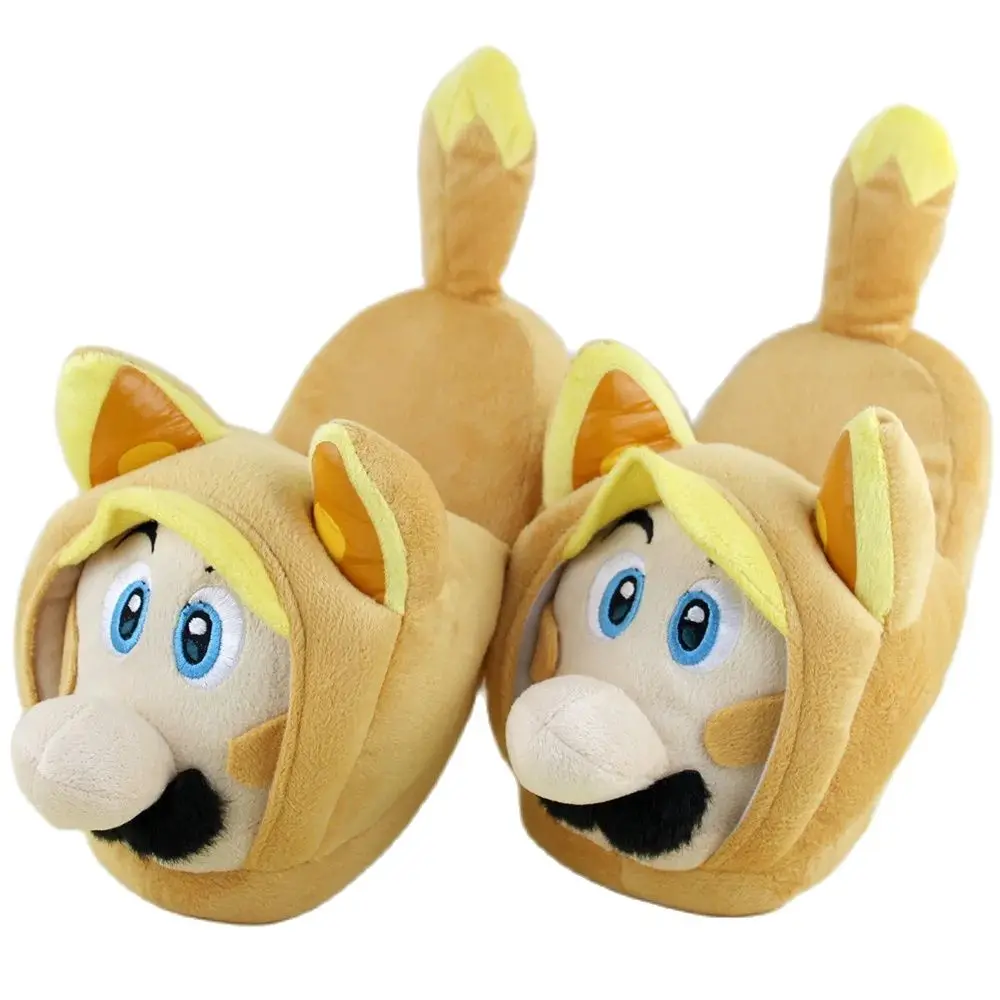 Super Mario Bros. Kitsune Shoe Stuffed Animal , Nintendo 3D worlds Odyssey Wonder Fox Slipper Plush Toy Cartoon Game Teddy Doll