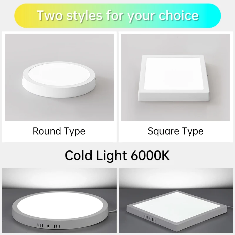Ultra Thin Circular LED Ceiling Light 110V-220V Wide Pressure Panel for Indoor Lighting in Living Rooms Bedrooms Kitchens image 5